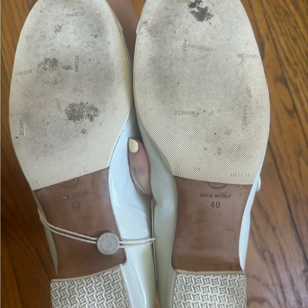 Chanel White Mary Janes 40 - Picture 6 of 8